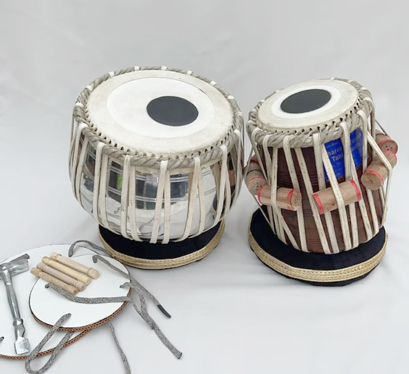 BestBrother Classical Student Tabla Set/ Ring Pad/ Hammer With Cover Bag Tabla(Dayan - 13 cm, Bayan - 22 cm)