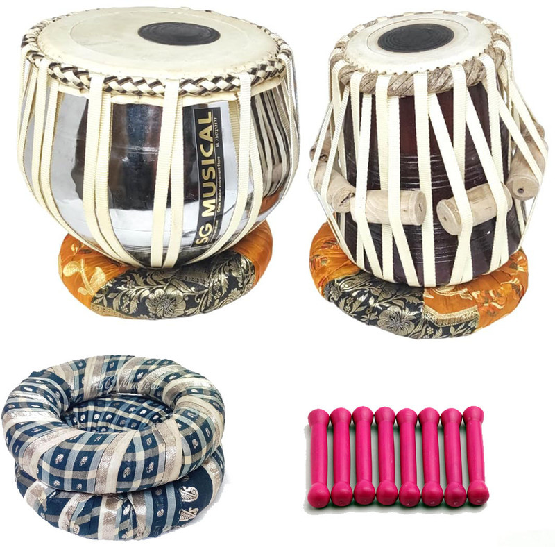 Famous Tabla jodi set with all accessories Tabla(Dayan - 14 cm, Bayan - 22 cm)