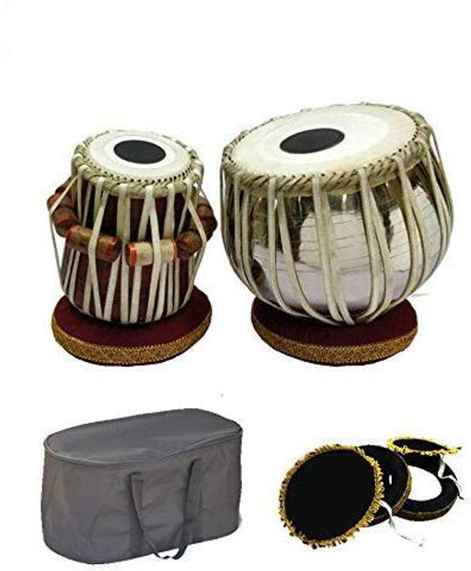 MAGA MART MM. Professional ( Hammer+ Ring Pad Full Tabla Bag) Tabla(Dayan - 13 cm, Bayan - 22 cm)