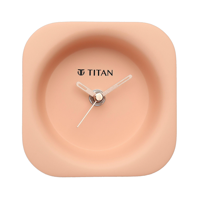Titan Analog Peach Clock
