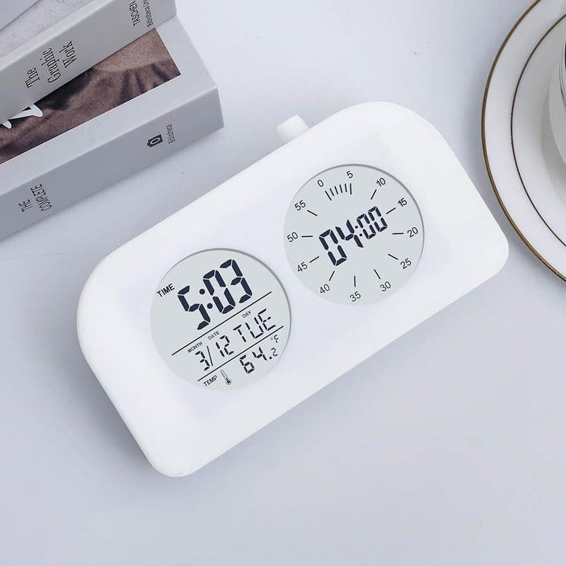 Pushnye Time Manager Clock Digital Timer for Study Work Countdown Timer Alarm Clock Digital Kitchen Timer