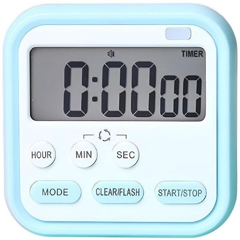 SHOPPOFOBIX Digital Alarm Clock, Timer Clock For Study , Kitchen, Cooking, Exercise, Digital Kitchen Timer