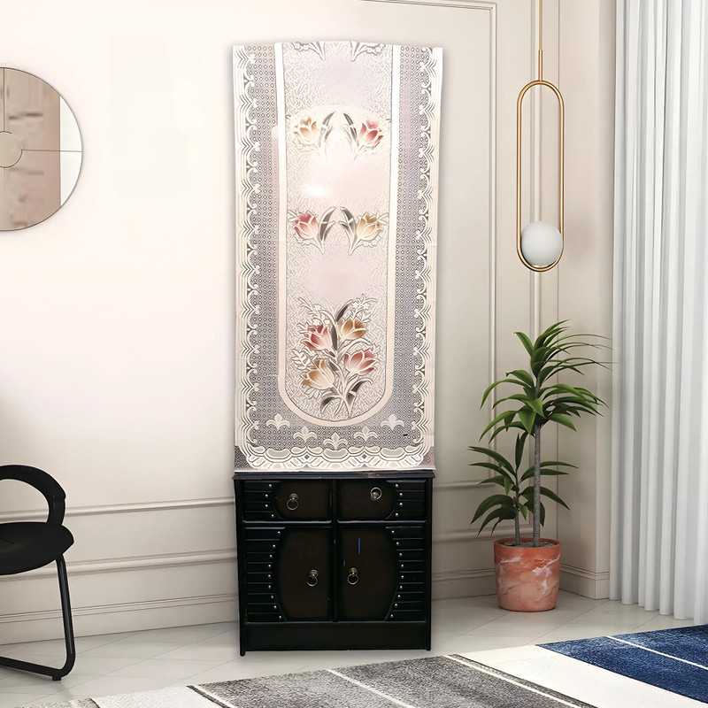 HOMESTIC by Kuber Industries Mirror Cover Cotton Dressing Mirror Cover - Beige (61x26 Cm) 100000000010532_HT(Beige)