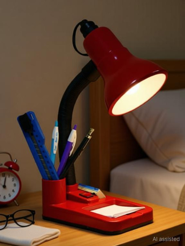Blue Me BML001 Table Lamp(30 cm, Red)