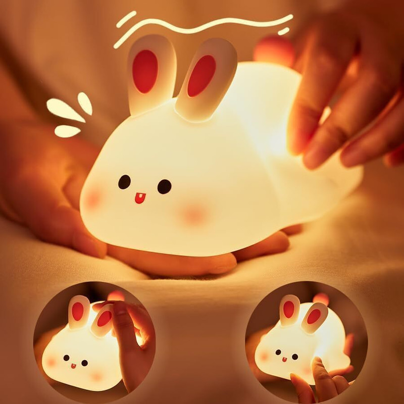 Fortay Cute Panda,USB Rechargeable, 7-Colors Changing Light, Room Decor  - 14 cm(Multicolor)