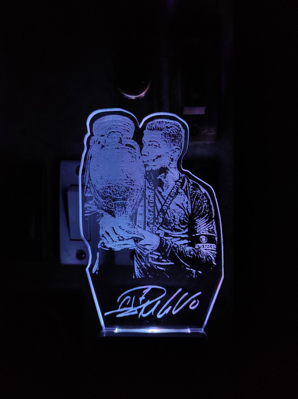 Kakali Creation Cristiano Ronaldo Night Lamp Night Lamp(15 cm, Multicolor)