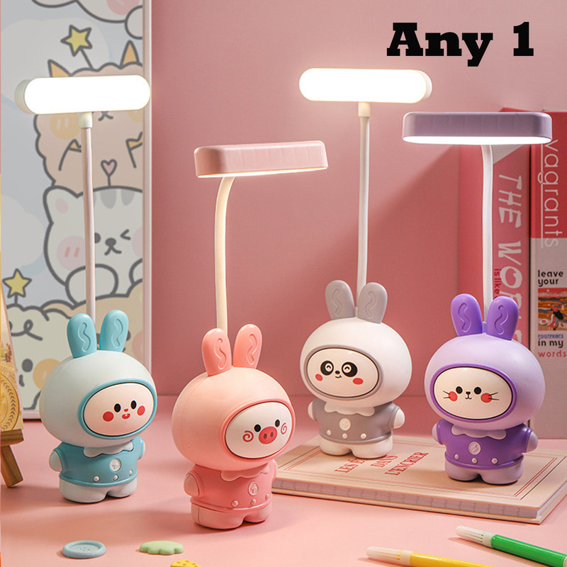 Flezny Cartoon Cute Rabbit Pencil Sharpener with USB Rechargeable Desk Lamp Study Lamp(25.5 cm, Multicolor7)