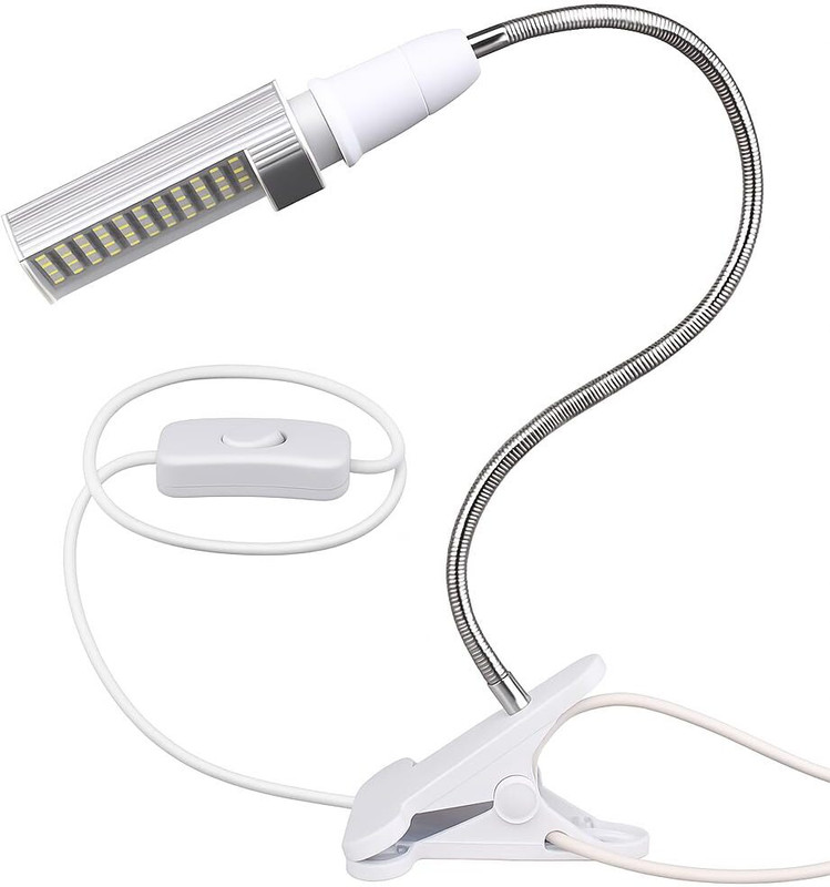 kbseles Mobile Phone Repair Lighting Lamp Maintenance Table 60 LED Strong 12W Study Lamp(8 cm, White)