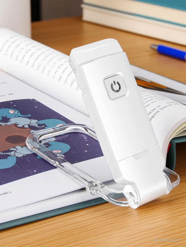 Eopzo Book Reading Light with Clip for Night Reading for Students Night Lamp(5 cm, White)