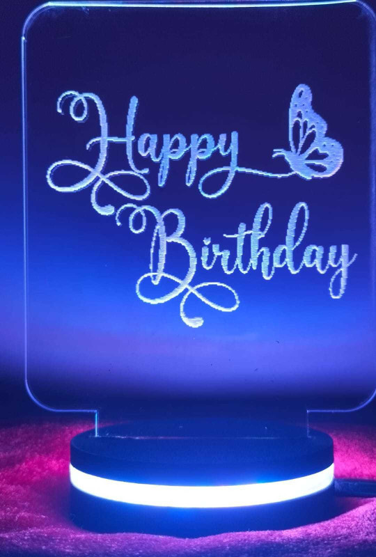 Craftkings HM/HAPPY BIRTHDAY LED LAMP Night Lamp(15 cm, Multicolur 7)