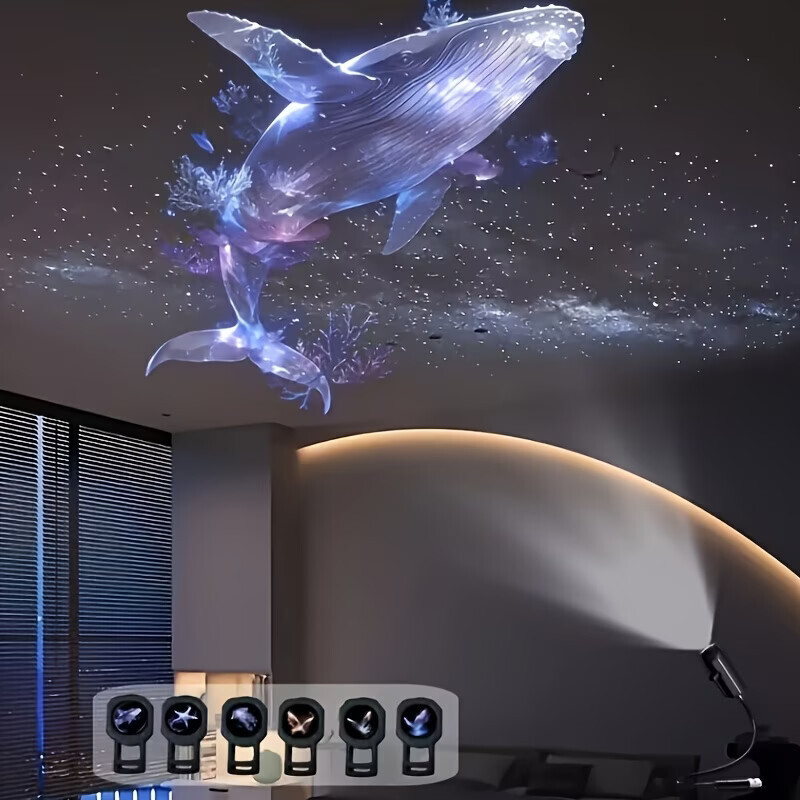 WISEBONE Galaxy Star Projector Night Light with Projection LED Ceiling Projector Lamp Night Lamp(12 cm, Multicolor)