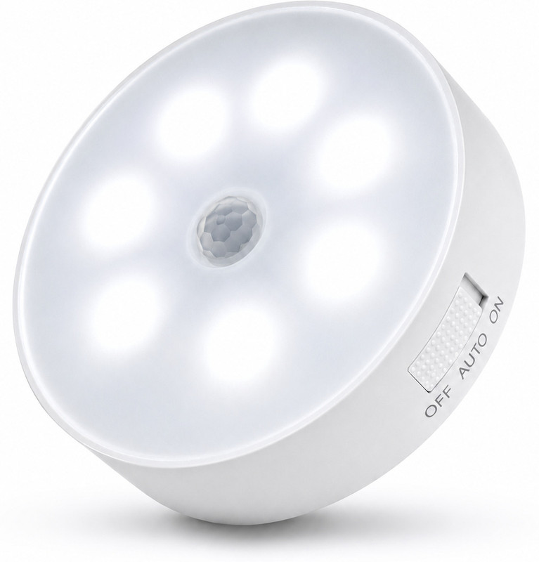 VCR ENTERPRISE USB LED Motion Sensor Light for Outdoor, Nightlight,Wardrob Motion Sensor Light Night Lamp(3.35 cm, White)