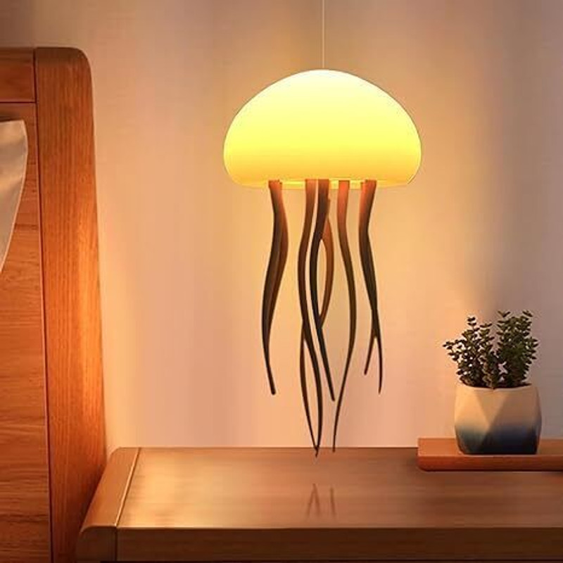 Eopzo Jellyfish LED Night Light – 7-Color Changing Lamp | ABS Baby Room Decor Night Lamp(5 cm, Multicolor)