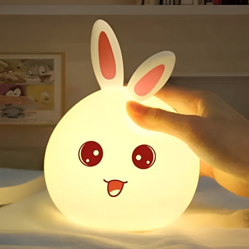 Dazzel Flex Bunny/Rabbit Night Lamp for Kids,Gift for Girls/Boys,Color Changing Light Night Lamp(17 cm, Multicolor)