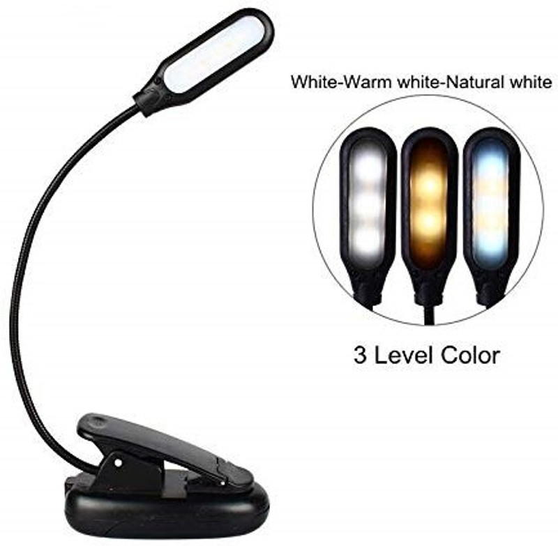 Care 4 Rechargeable 360 degree Flexible LED Desk Lamp Eye Protection Table Lamp Study Lamp(6 cm, Black)