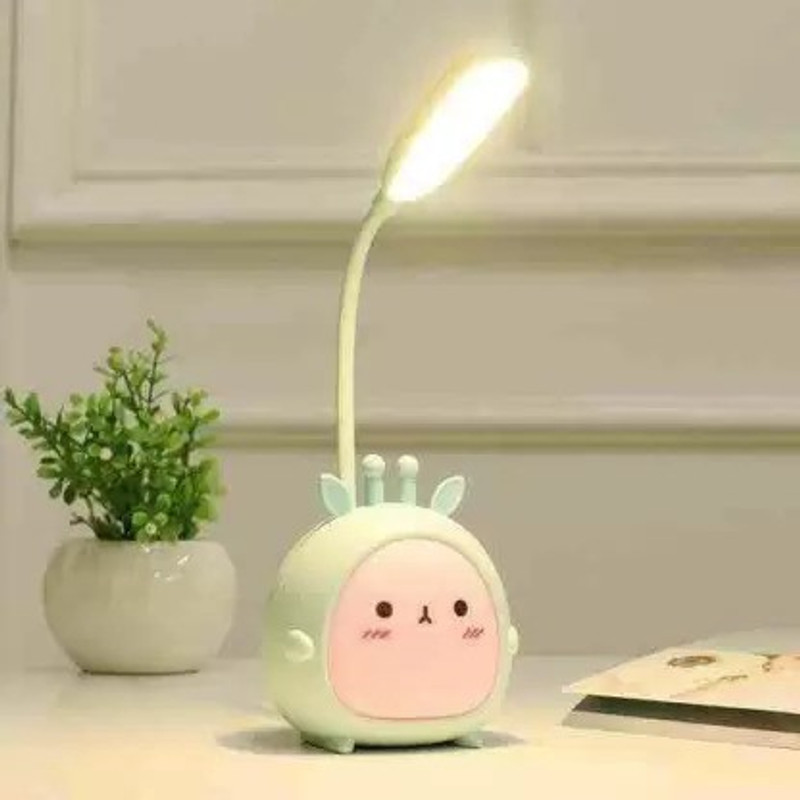 TEQTIS Magic plus Desk Study Lamp for Kids - Rechargeable USB LED Cute Cartoon lamp Study Lamp(26 cm, Multicolor)