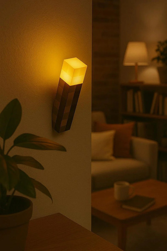 World Gift Mart Torch Night Light–4 Colour USB LED Wall Lamp|Modern Lighting for Home Night Lamp(11 cm, Multicolor)
