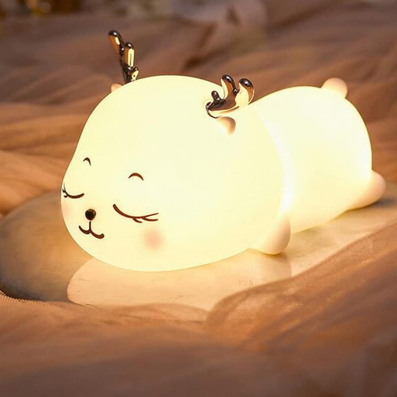 Dwiza Enterprise Silicone Pear Rechargeable Led Table Lamp/Night Light for Baby Kids Night Lamp(13 cm, Multicolor)