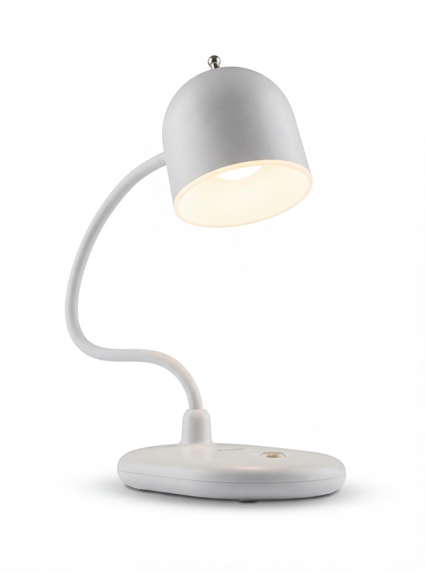 FOKRIM Study Lamp/Table Lamp/Desk Lamp High Range Rechargeable Led Eye-Caring Lamp Study Lamp(18 cm, White)