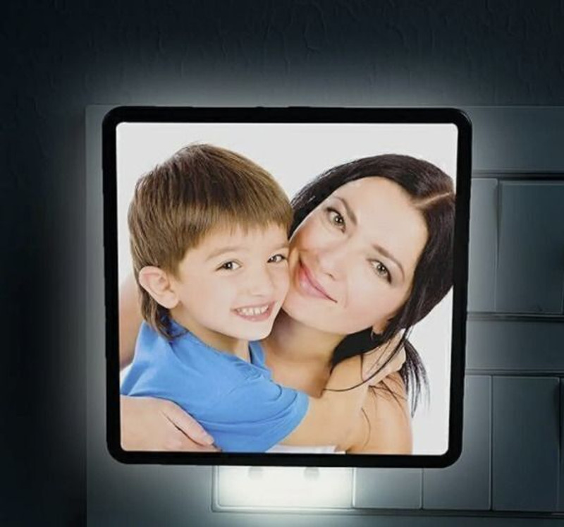 CVP Creations Customized LED Photo Lamp Night Lamp(10 cm, Warm White)
