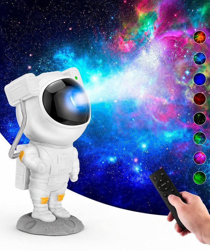 Eagle Mark Astronaut Galaxy Star Projector Night Light 360 Adjustable Nebula Space Lamp Night Lamp(22 cm, White)
