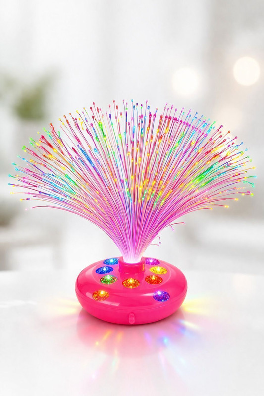 WINKLY Fiber Optic Night Lamp Night Lamp(6 cm, Pink)