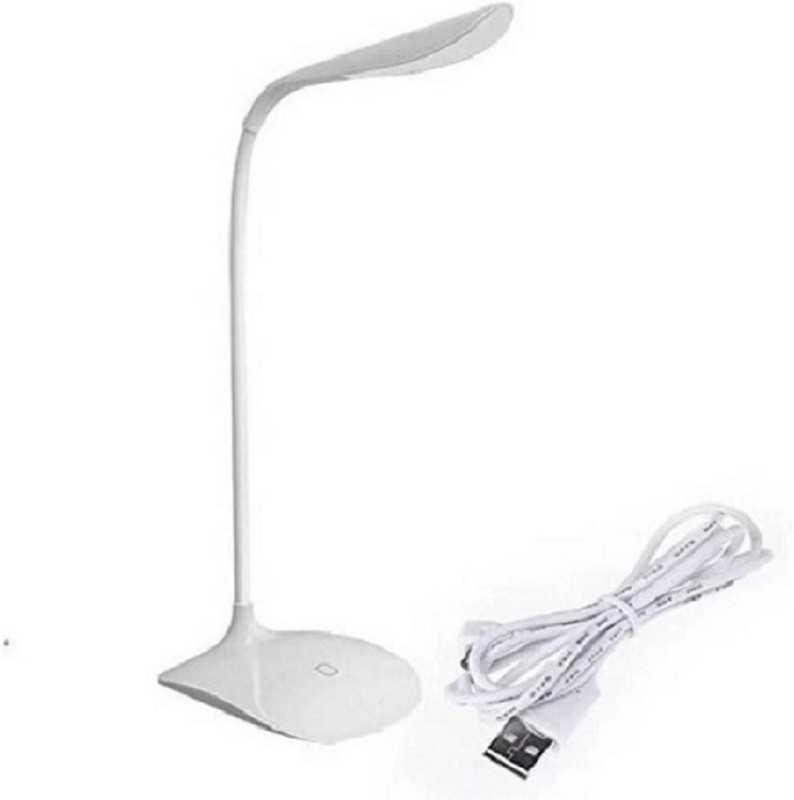 BHAJANLAL GREENERY Led Emergency Desk Table Lamp Student Reading Light Foldable G88_L99 Study Lamp(15 cm, White)