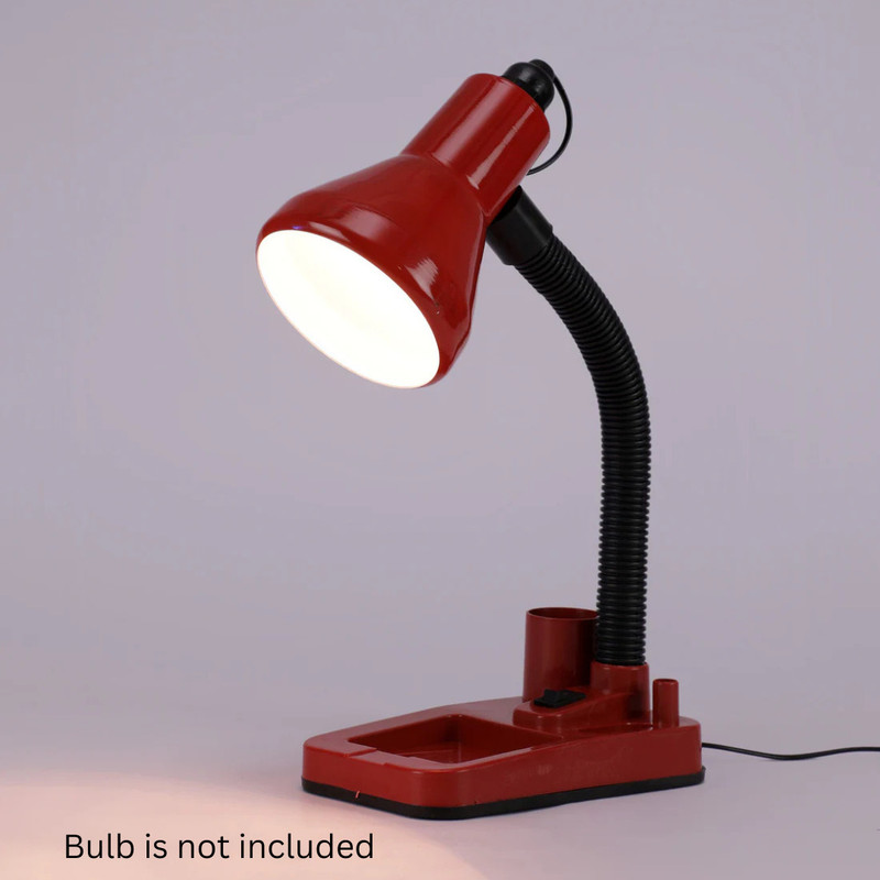 EMMKITZ Flexible Electric 316 Red Study Lamp (30 cm, Red) Study Lamp(30 cm, Red)