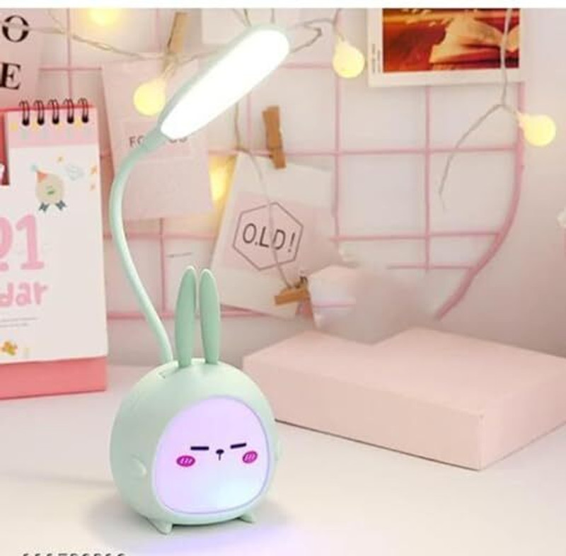 QUICKCART Rechargeable USB LED Cute Cartoon Desk Lamp for Study Study Lamp Study Lamp(22 cm, Multicolor)
