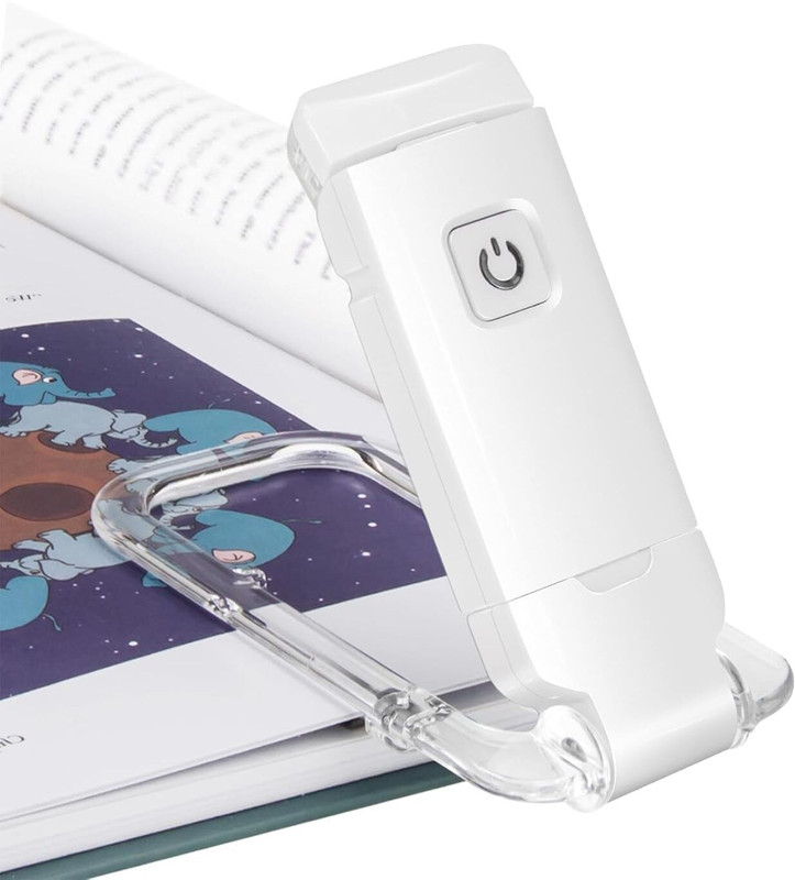 Niralasa Book Lamp for Students, USB Rechargeable LED Study Light, 3 Light Modes, Clip-On Study Lamp(11 cm, White)