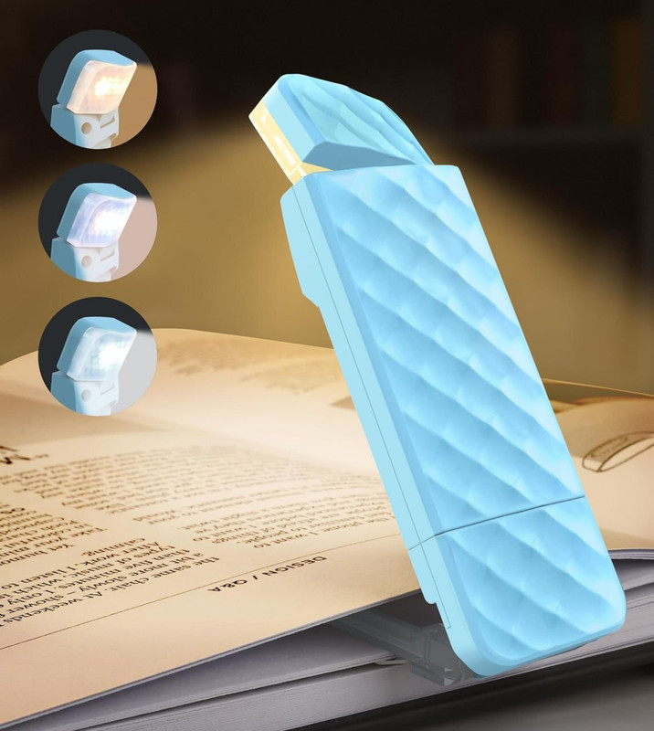 MUID Study Book Reading Light, Brightness Adjustable, Portable Book Light For Night Study Lamp(10 cm, Blue)