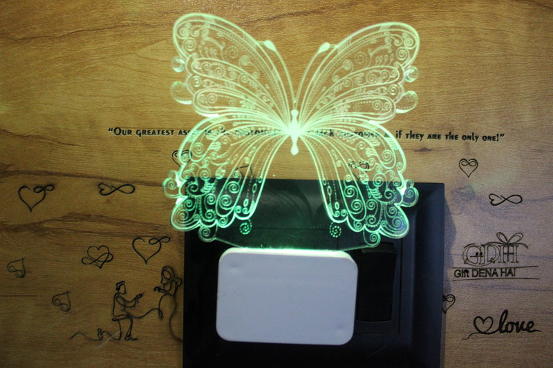GiftDenaHai Night Lamp For Kids 3D illusion 7 Color Night Lamp For Gift Study Lamp (N502) Study Lamp(6 cm, Multicolor)