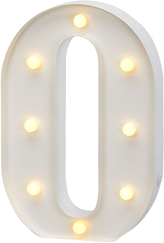 MIRADH 8" Battery Operated LED Marquee Light Sign CLOUD Night Lamp(20 cm, White)