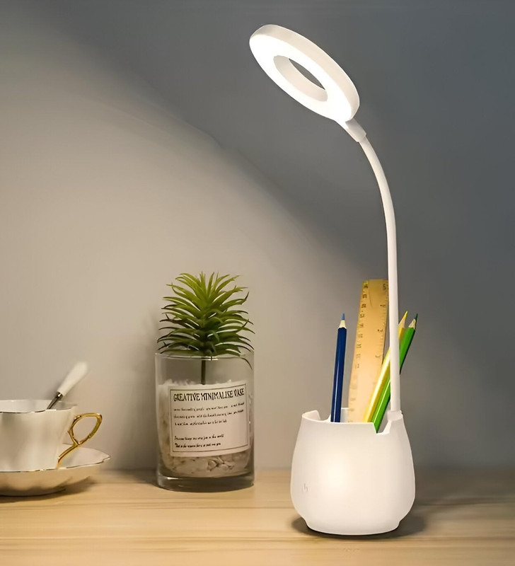 DIYALUX Orbit Ring LED Table Lamp Study Lamp(36 cm, White)