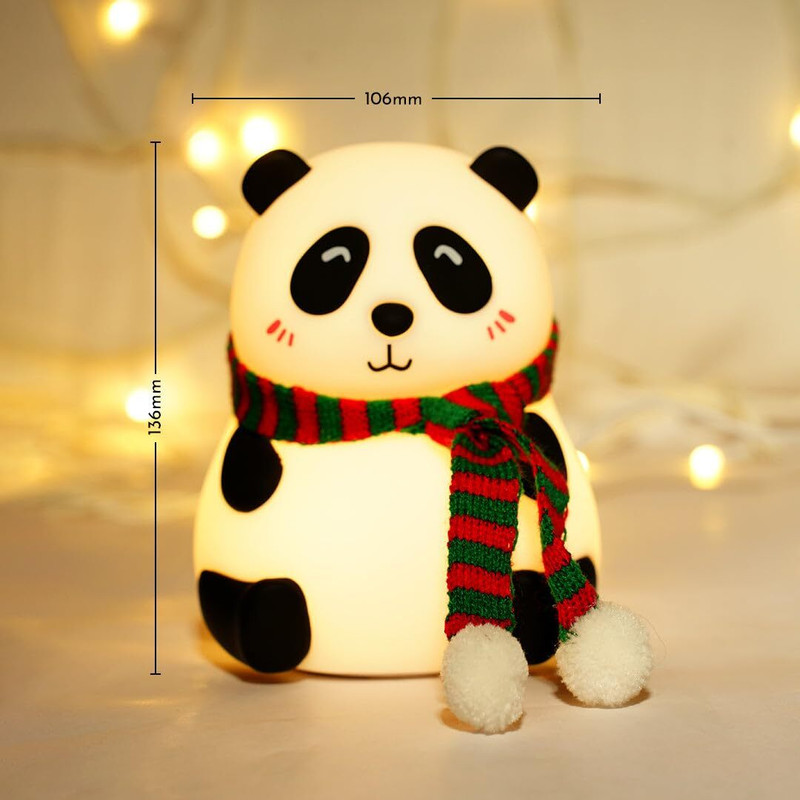 TUTU Cute Baby Panda Night Light, LED Lamp Night Lamp(15 cm, Beige)