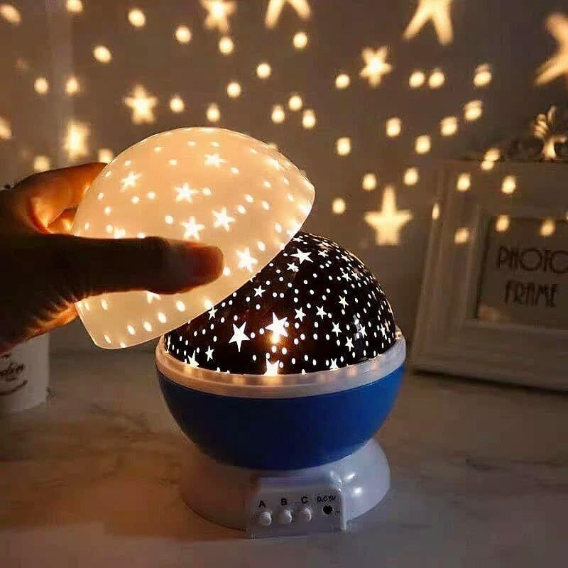 Dazzel Flex Star Master Moon Projector 360 Degree Rotation - 4 LED Bulbs 8 Color Changing Night Lamp(13.5 cm, Multicolor)