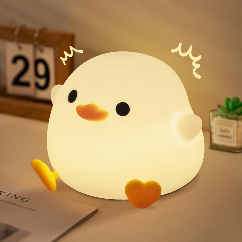 KAVORA DoDo Duck Silicone Bedside Light – Charming Night Lamp for Kids and Adults(Multicolor)