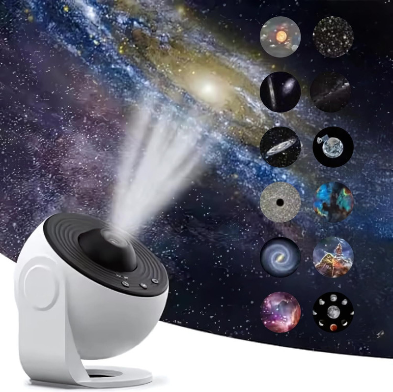 SHARNGA Star Galaxy Projector Night Light | Remote Control | Nebula Projection Mood Lamp Night Lamp(18 cm, Multicolor)