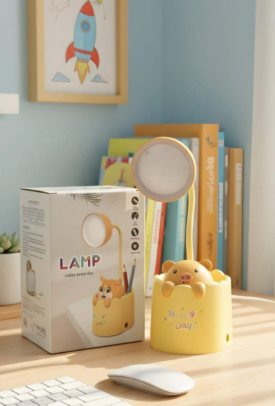 GIFTICOO lamp 2 Study Lamp(28 cm, Yellow)