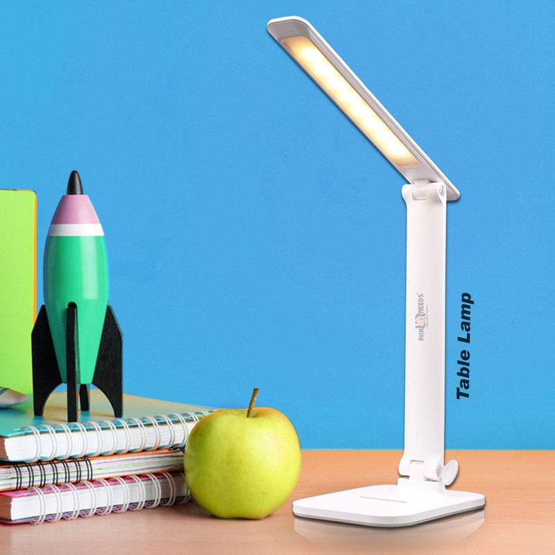 Pick Ur Needs LED Rechargeable Foldable Study Table Lamp Touch Control With Lithium Battery Study Lamp(5 cm, White)