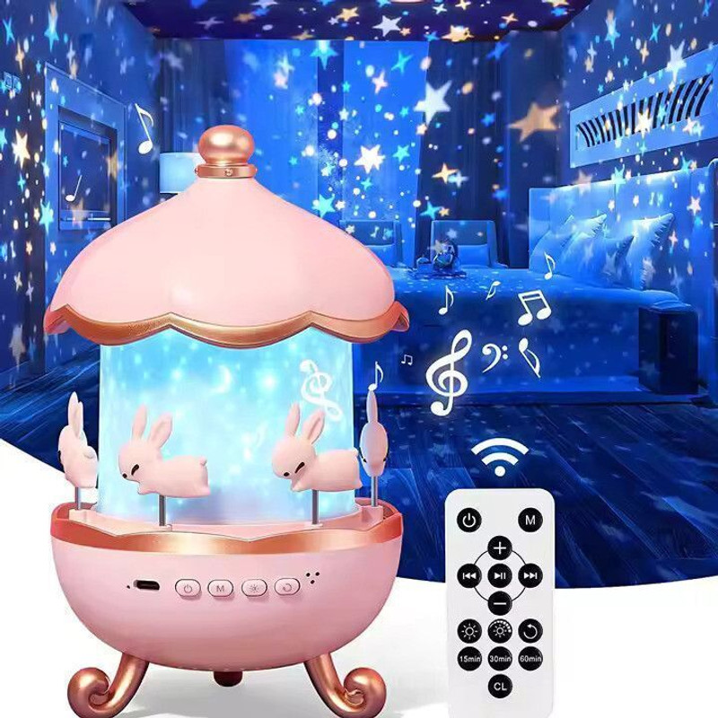 Taxzilla 72 Mode Star Light Projector Baby Night Light with Bluetooth & Remote Control Night Lamp(14 cm, Multicolor)