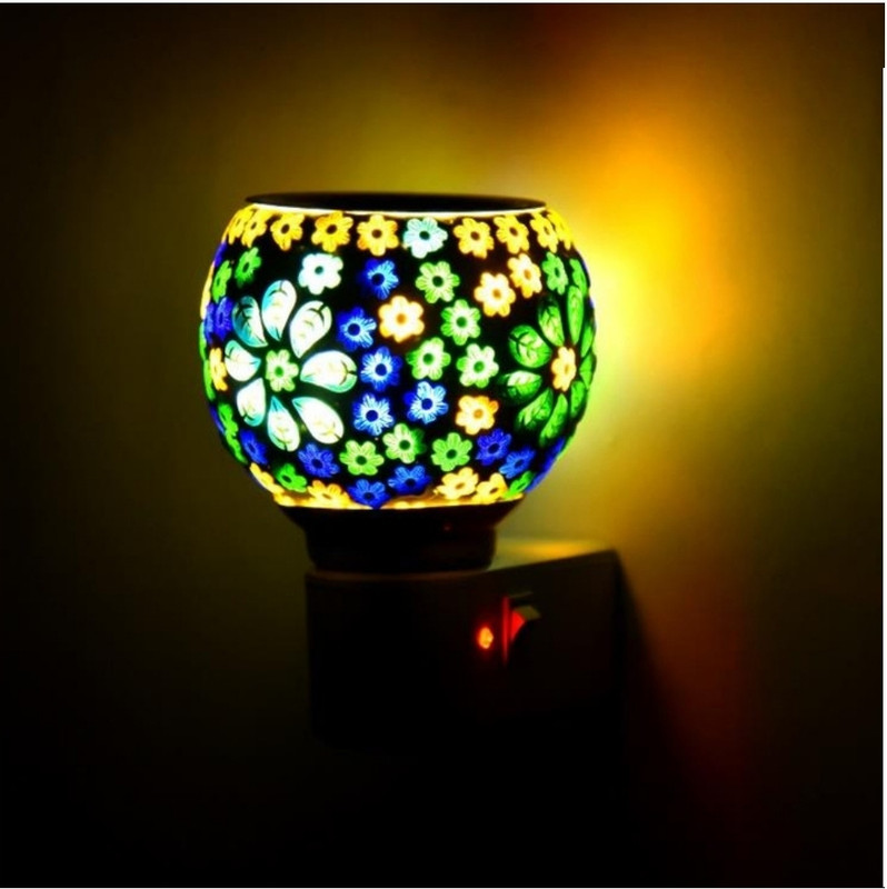 Onik Sharma The Oniks Kapoor Dani Electric Aroma Oil Diffuser Camphor Mosquito Bakhoor Night Lamp(8 cm, Multicolor)