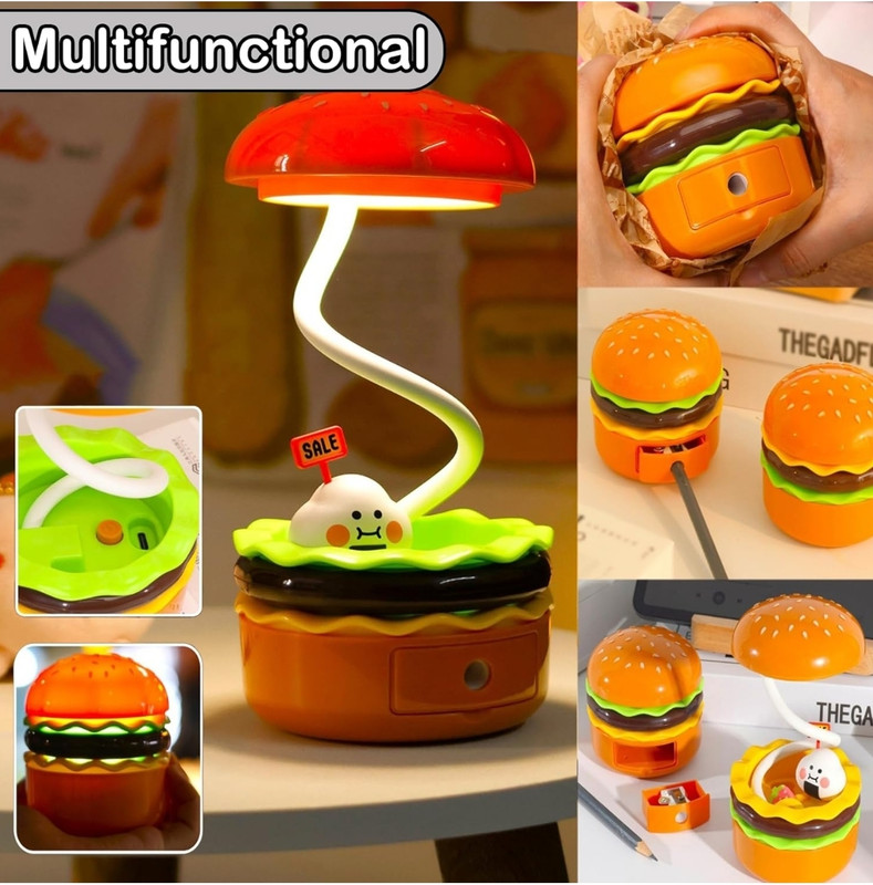 Mohit Traders Burger Design Study Lamp Study Lamp(6 cm, Multicolor)