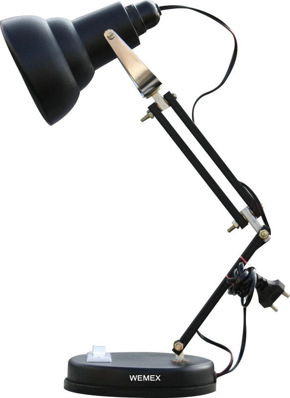 Wemex Reading & Studying Table Lamp(52 cm, Black)