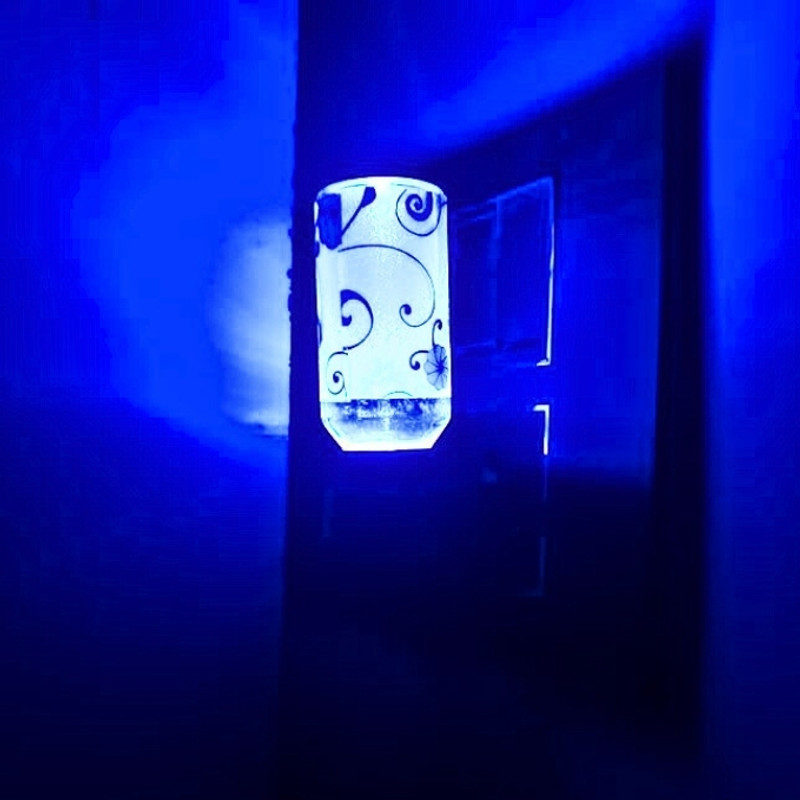 Neil-Kart Antique Blue LED Night Lamp(10 cm, Blue)