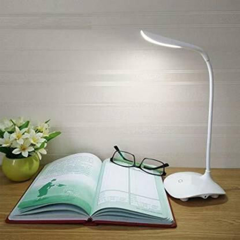 REXBURG Rechargable Adjustable Study Table Lamp with Three Power Options Fancy Nigh Study Lamp(10 cm, White)