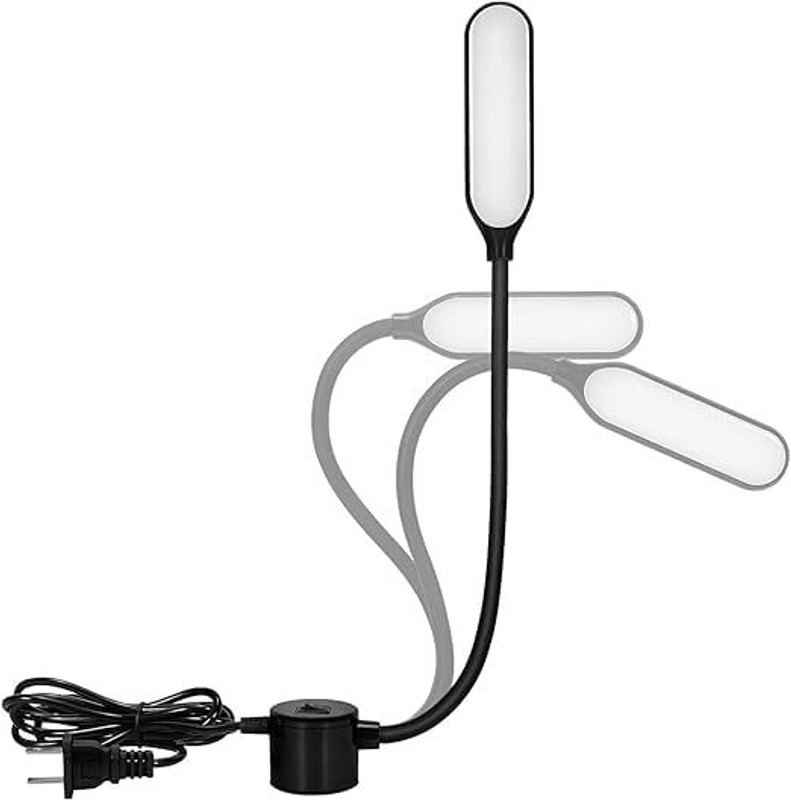 Peakcon Brighten Your Workspace with The 5W LED Sewing Machine Light (Black). Study Lamp(5 cm, Black)