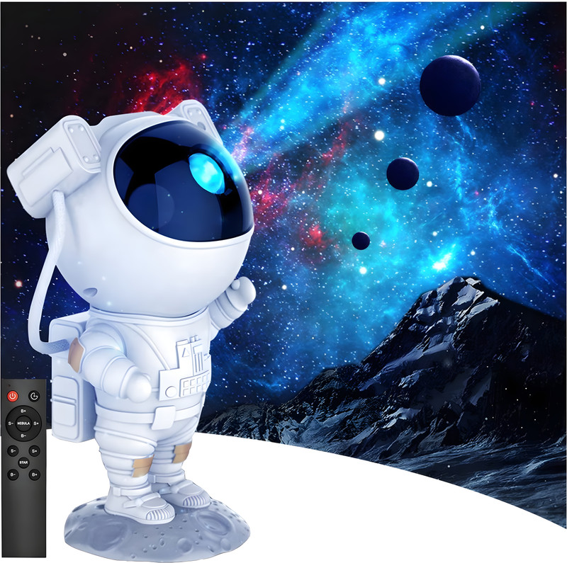 CITRODA Astronaut Nebula Night Light Galaxy Projector with Remote Control Table Lamp Night Lamp(22.5 cm, Crystal)
