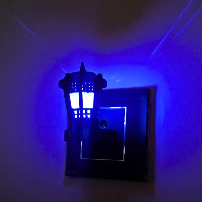 Neil-Kart Lantern Blue Night Lamp Night Lamp(10 cm, Blue)