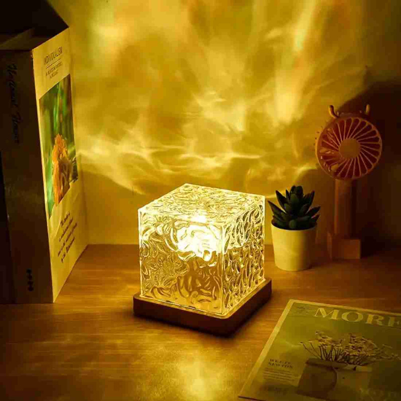 OSSUM WATER RIPPLE LAMP Night Lamp(12 cm, Multicolor)